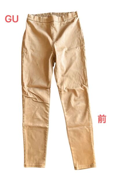 レディース GU レギンスパンツ ベージュ M夏用