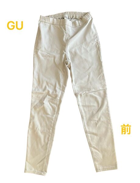 レディース GU レギンスパンツ M オフホワイト 夏用