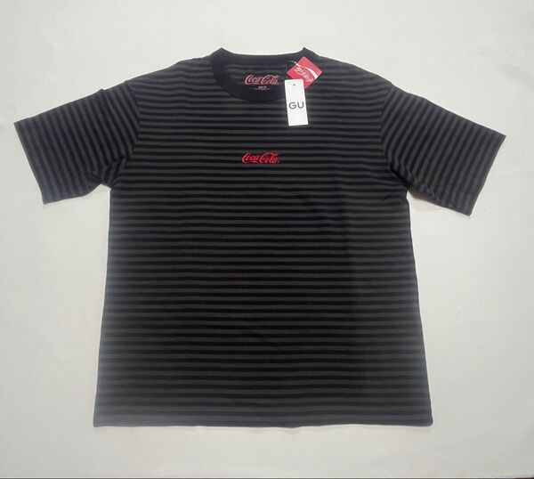 新品タグ付き GU Coca-Cola ロゴ Tシャツ コカコーラ ジーユー M