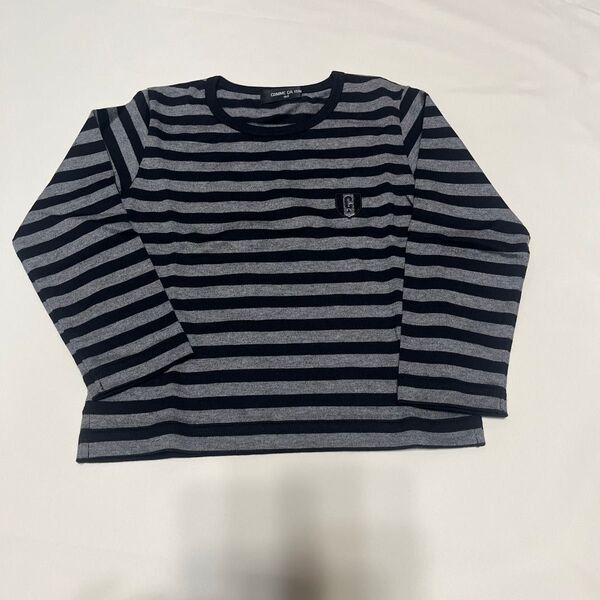 90 新品 COMME CA ISM 長袖Tシャツ ロンT コムサイズム ボーダー