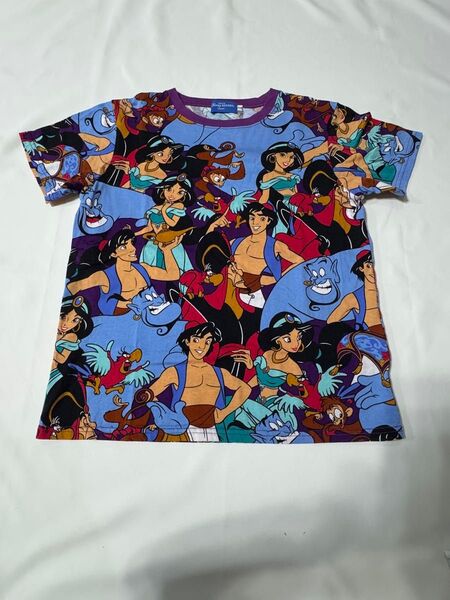 アラジン総柄 Tシャツ ディズニーリゾート ディズニーシー 150