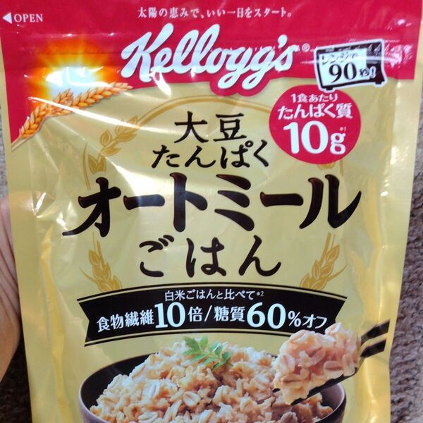 ケロッグ 大豆たんぱく オートミールごはん 1袋 240g