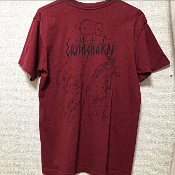 Earthshaker アースシェイカー Tシャツ サイン入り