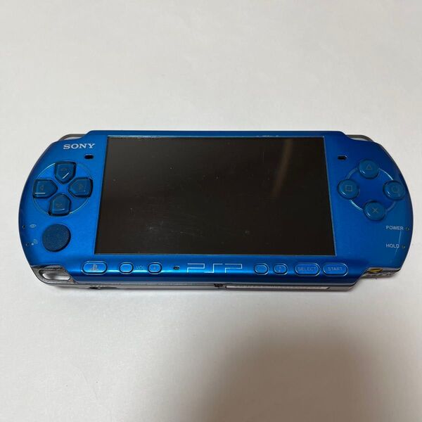 PSP-3000 ブルー バッテリーなし 動作未確認のためジャンク 即購入歓迎 即発送可能