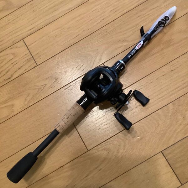 ベイトタックル入門1.8mコンパクトベイトロッド&ベイトリール ブラックバス