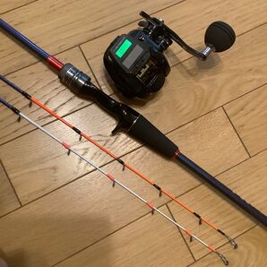 タイラバ イカメタル1.65m 2WAYロッド&デジタルカウンター付ベイトリール