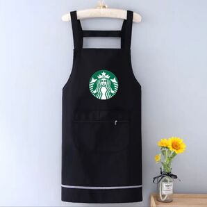 スタバ日本未発売 エプロン 黒