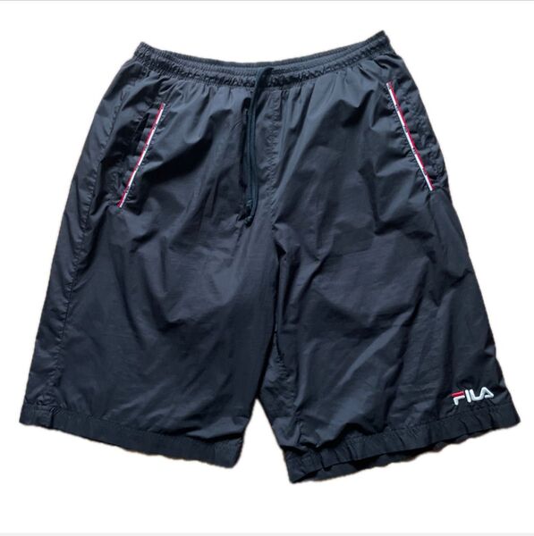 FILA ハーフパンツ サーフトランクス 海水パンツ 水陸両用 メンズ ブラック L