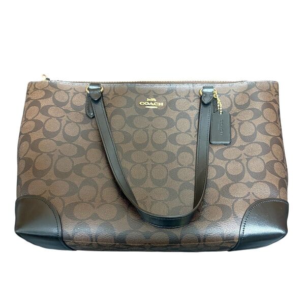 !ジャンク品!コーチ COACH ハンドバック カラー ブラウン