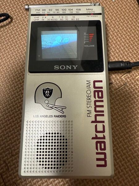 美品 完動品 希少品 Sony Watchman FD30A AV入力端子付き 白黒テレビ