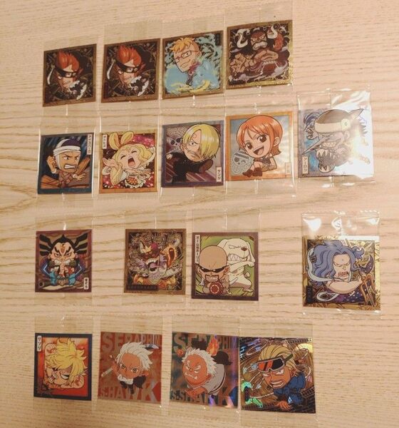 ワンピース にふぉるめーしょん SW1 SW5 SW7 SW9 SW10 ウエハース シール 17枚セット ビックリマン レア