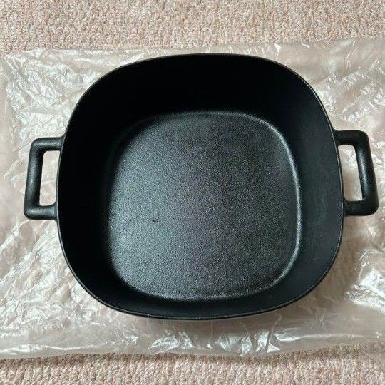 鍋 岩鋳 iwachu 両手万能鍋 南部鉄器 キッチンウェアシリーズ 1度使用 スクエア 四角 鍋