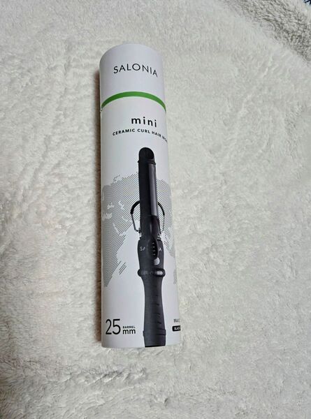 SALONIA ミニ セラミック カール ヘアアイロン 25mm ブラック