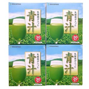 新品 世田谷自然食品乳酸菌が入った青汁30包4箱セット