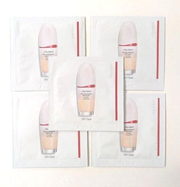 資生堂 SHISEIDO エッセンススキングロウ ファンデーション サンプル130Opal 5包