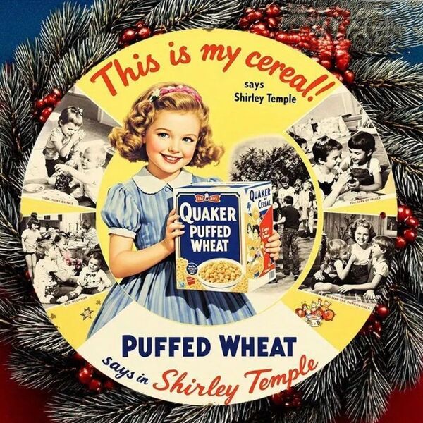 クエーカー QUAKER シリアル ブリキ看板 アメリカン雑貨 USA