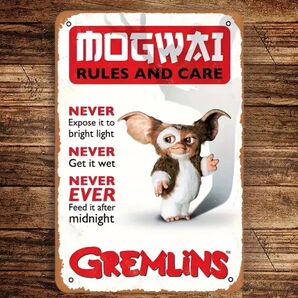 グレムリン ③ ギズモ Gizmo 金属ブリキ看板 アメリカン雑貨 USA