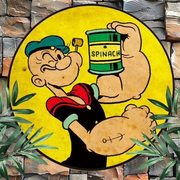 ポパイ② POPEYE ブリキ看板 アメリカン雑貨 世田谷ベース アメリカンインテリア メタルプレート