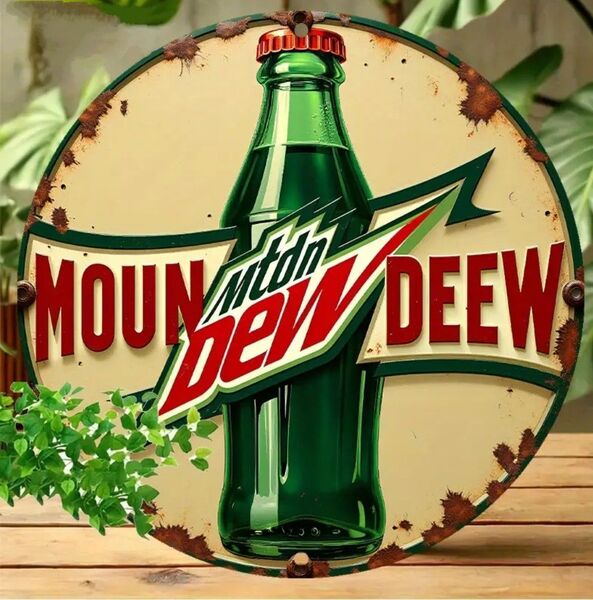 マウンテンデュー MOUNTAIN DEW ブリキ看板 アメリカン雑貨 USA世田谷ベース 飲食店インテリア