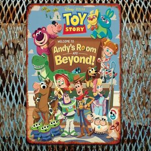 トイ・ストーリー ③ TOY STORY ブリキ看板 アメリカン雑貨 USA