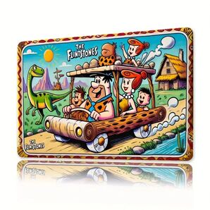 フリントストーンズ ① The Flintstones ブリキ看板 アメリカン雑貨 USA