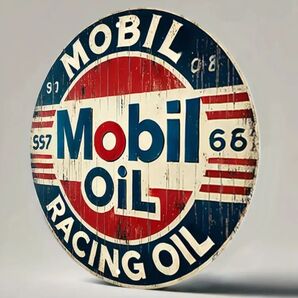モービルオイル Mobil oil ブリキ看板 ウォールアート アメリカン雑貨