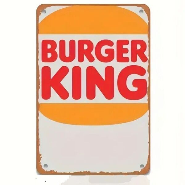バーガーキング⑬ BURGER KING ブリキ看板 アメリカン雑貨 ダイナー 世田谷ベース インテリア