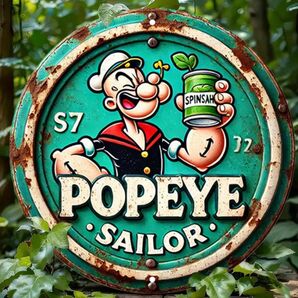ポパイ① POPEYE ブリキ看板 アメリカン雑貨 世田谷ベース USA アメリカンインテリア