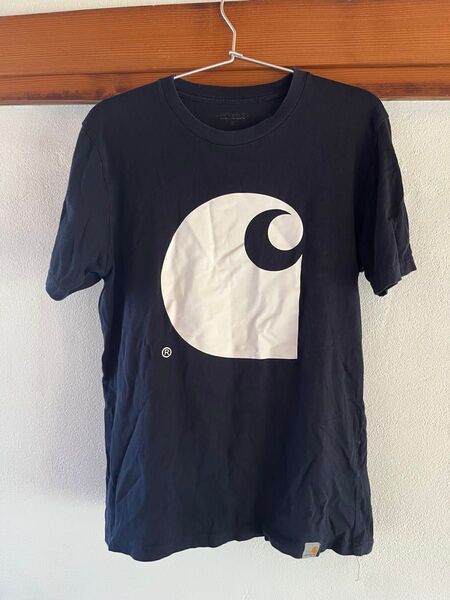 carharrt ロゴ Tシャツ ネイビー