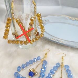 ハンドメイドピアス No.169