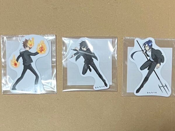 家庭教師ヒットマンREBORN! アニメイト ステッカー 沢田綱吉 雲雀恭弥 六道骸