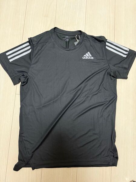 アディダス adidas 半袖 ランニング トレーニング ブラック サイズS 定価3990円