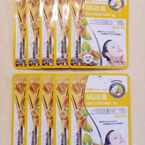 美友 ナチュラル 512 フェイシャル エッセンス マスク AO アルガンオイル 乾燥肌対策 26g×10回分 シートマスク
