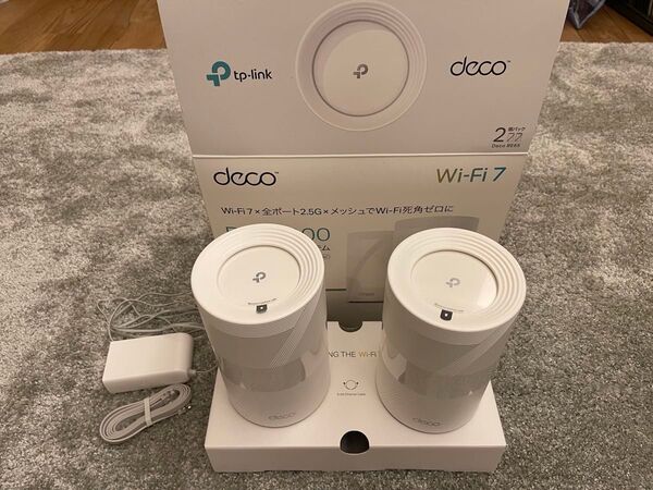 TP-Link Deco BE65 Wi-Fi 7 メッシュWi-Fiシステム 2ユニット(be11000)