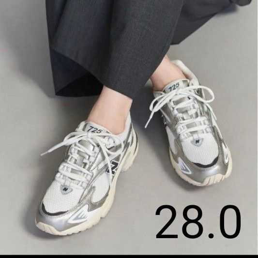 新品 ニューバランス ML725CG スニーカー ML725 シルバー 28.0 New Balance 2025SS 新品タグ付