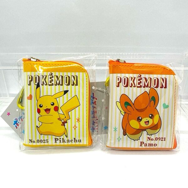 ポケモン ポケットモンスター L字ミニミニポーチ カラビナ付 ピカチュウ パモ