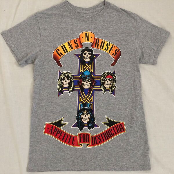 GUNSN' ROSES ツアーTシャツ Sサイズ 半袖シャツ グレー ガンズアンドローゼズ 2017年?来日公演