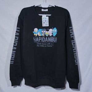 新品 トレーナー XL はぴだんぶい ポチャッコ ばつ丸 スウェット 裏起毛