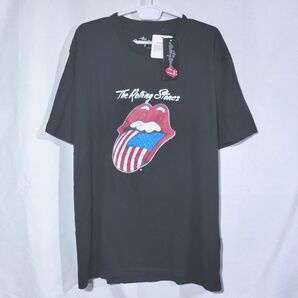 新品 Tシャツ 4L ローリングストーンズ ロック USA 国旗 ベロ バンド