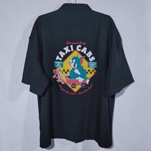 新品 ワークシャツ XL トムとジェリー アニメ バックプリント 半袖 タクシー