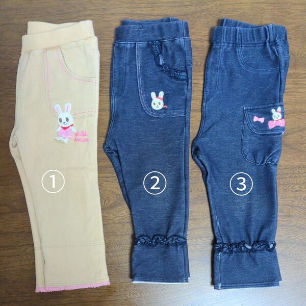 ミキハウス パンツ ジーンズ 80cm セット