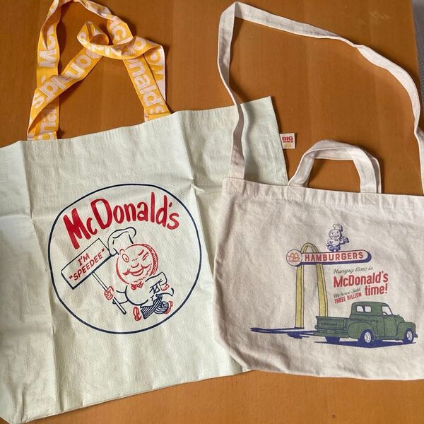 McDonald's福袋 50周年記念ビックスマイルバッグ&②マクドナルドniko and… コラボ 2wayトートバック