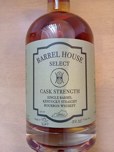 BARREL HOUSE SELECT CASK STRENGTH 750ml