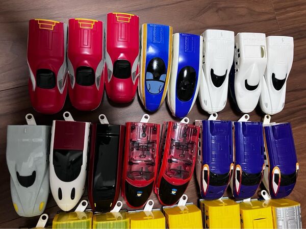 ハッピーセット プラレール 新幹線 タカラトミー こまち つばさ スケルトン 16個セット