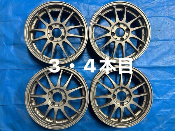 3、4本目15インチホイール 15 4.5J +43 軽自動車 コンパクトカー 4本セット 4H PCD100