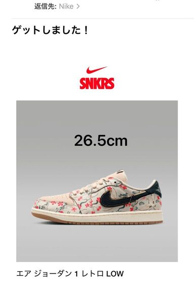 Rui Hachimura Nike AirJordan 1 Retro Low OG SP Cranes 26.5cm 八村塁