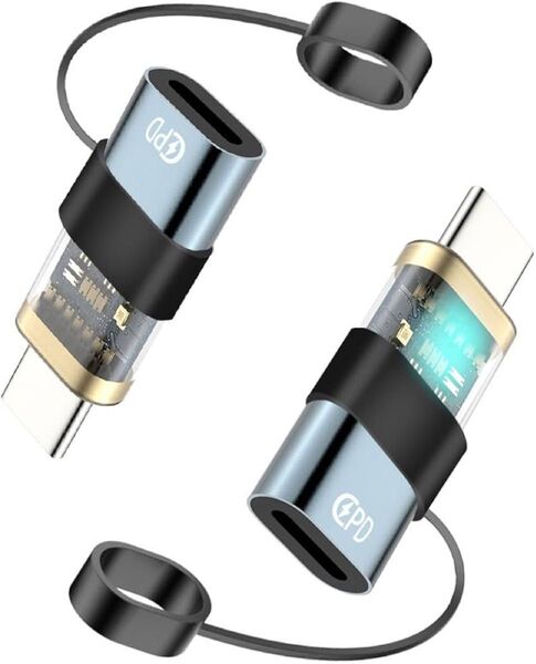 ライトニング ケーブル to Type C 変換アダプタ (2個セット) 携帯充電器 充電器 スマホ充電器