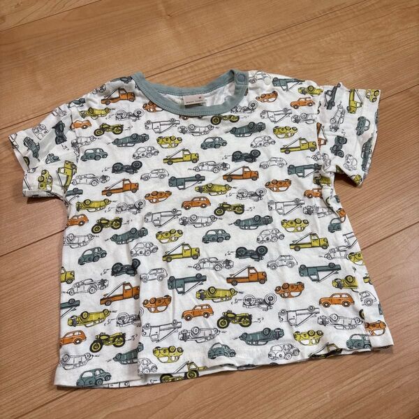プティマイン 車 乗り物 半袖Tシャツ 男の子90センチ