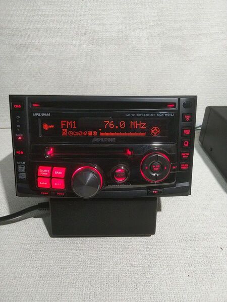 ALPINE アルパイン CD/MD/DSP デッキ 2DINサイズ MDA-W915J 動作品