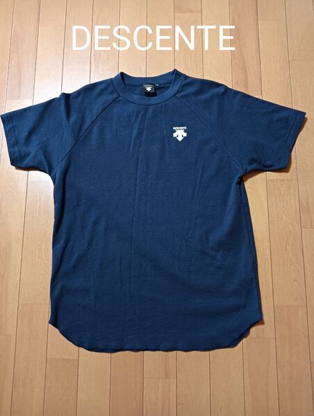 DESCENTE Tシャツ ネイビー Mサイズ